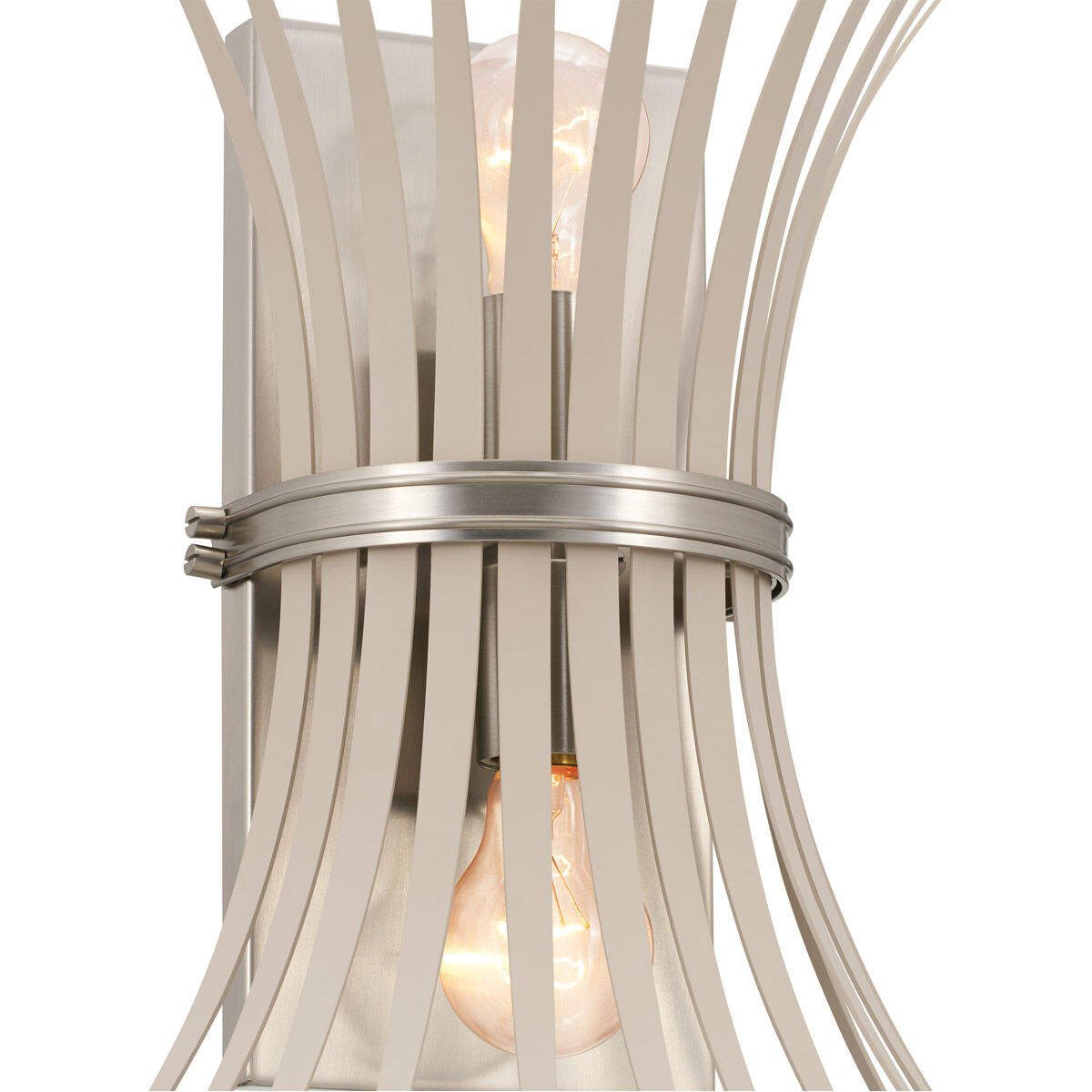 Homestead Baile 2 Light 8 inch Brushed Nickel Wall Sconce Wall Light, Baile