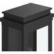Lundon 3 Light 17.5 inch Black Outdoor Wall Light