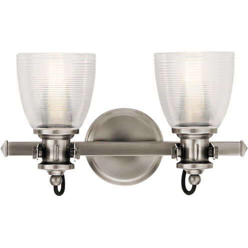 Flagship 2 Light 16 inch Classic Pewter Wall Mt Bath 2 Arm Wall Light