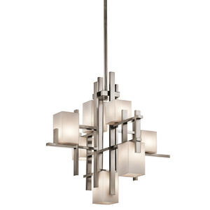 City Lights 7 Light 24 inch Classic Pewter Chandelier Multi Tier Ceiling Light