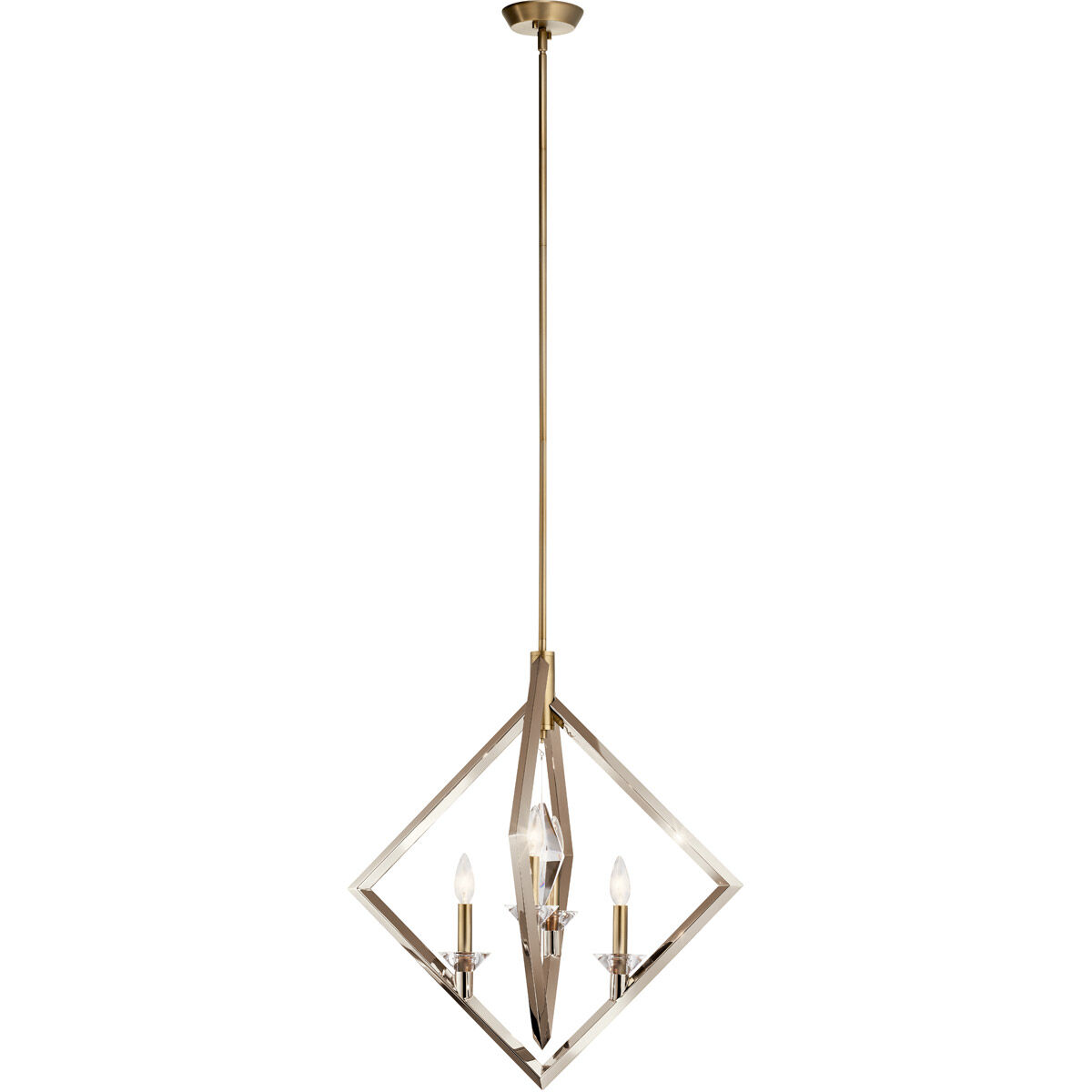 Layan 4 Light 24 inch Polished Nickel Chandelier 1 Tier Medium Ceiling Light, Medium