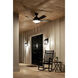 Cameron 52 inch Weathered Copper Powder Coat with Dark Walnut Blades Ceiling Fan