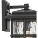 Beacon Square 1 Light 14.25 inch Textured Black Outdoor Wall Sconce, Medium