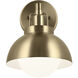 Niva LED 8 inch Champagne Bronze Semi Flush Mount Ceiling Light