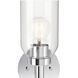 Madden 1 Light 5 inch Chrome Wall Sconce Wall Light