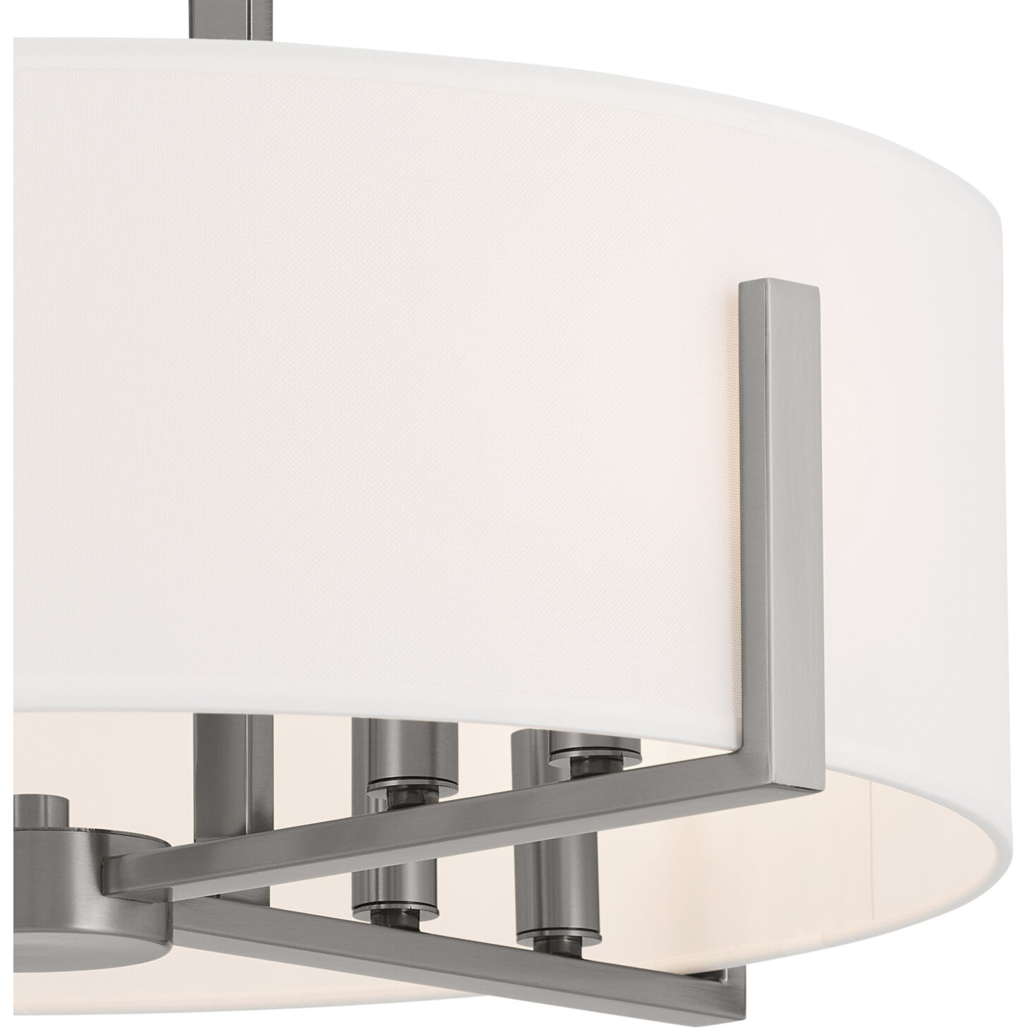 Malen LED 20 inch Classic Pewter Semi Flush Mount Ceiling Light