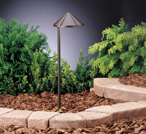 Six Groove 12 24.40 watt Textured Architectural Bronze Landscape 12V Path & Spread