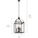 Larkin 6 Light 18 inch Olde Bronze Chandelier Foyer Ceiling Light