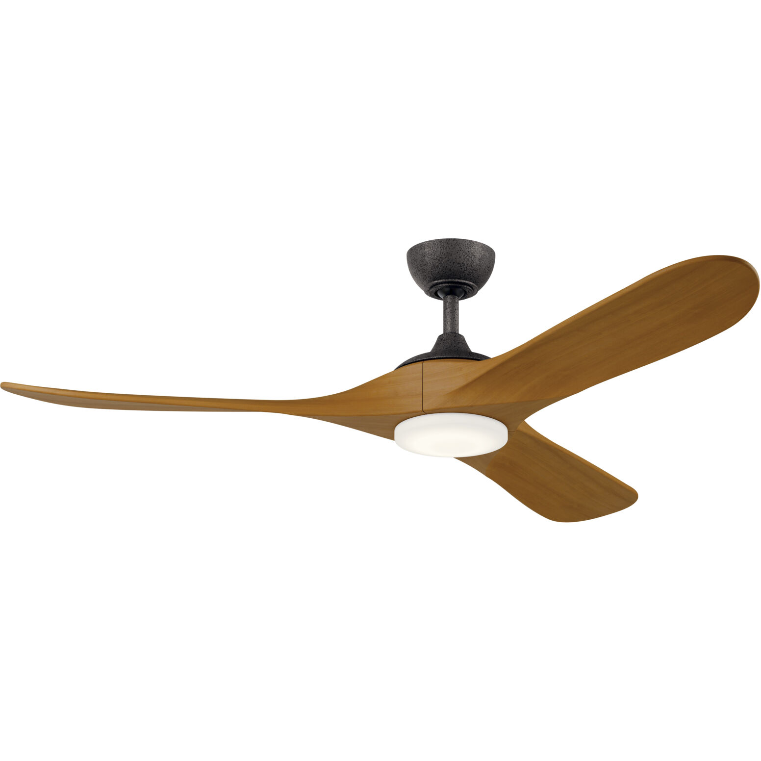 Mylo 60 inch Anvil Iron with Honey Maple Blades Ceiling Fan