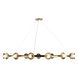 Palta 15 Light Champagne Bronze Chandelier Ceiling Light, 1 Tier, Large