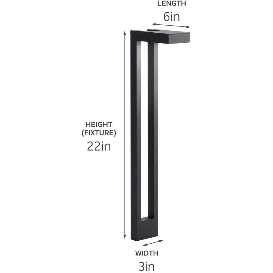 Independence 12 AC 16.25 watt Black Brass Path Light
