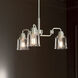 Aivian 3 Light 22.75 inch Nickel Textured Chandelier Ceiling Light, Small