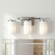 Crosby 3 Light 23 inch Chrome Wall Mt Bath 3 Arm Wall Light