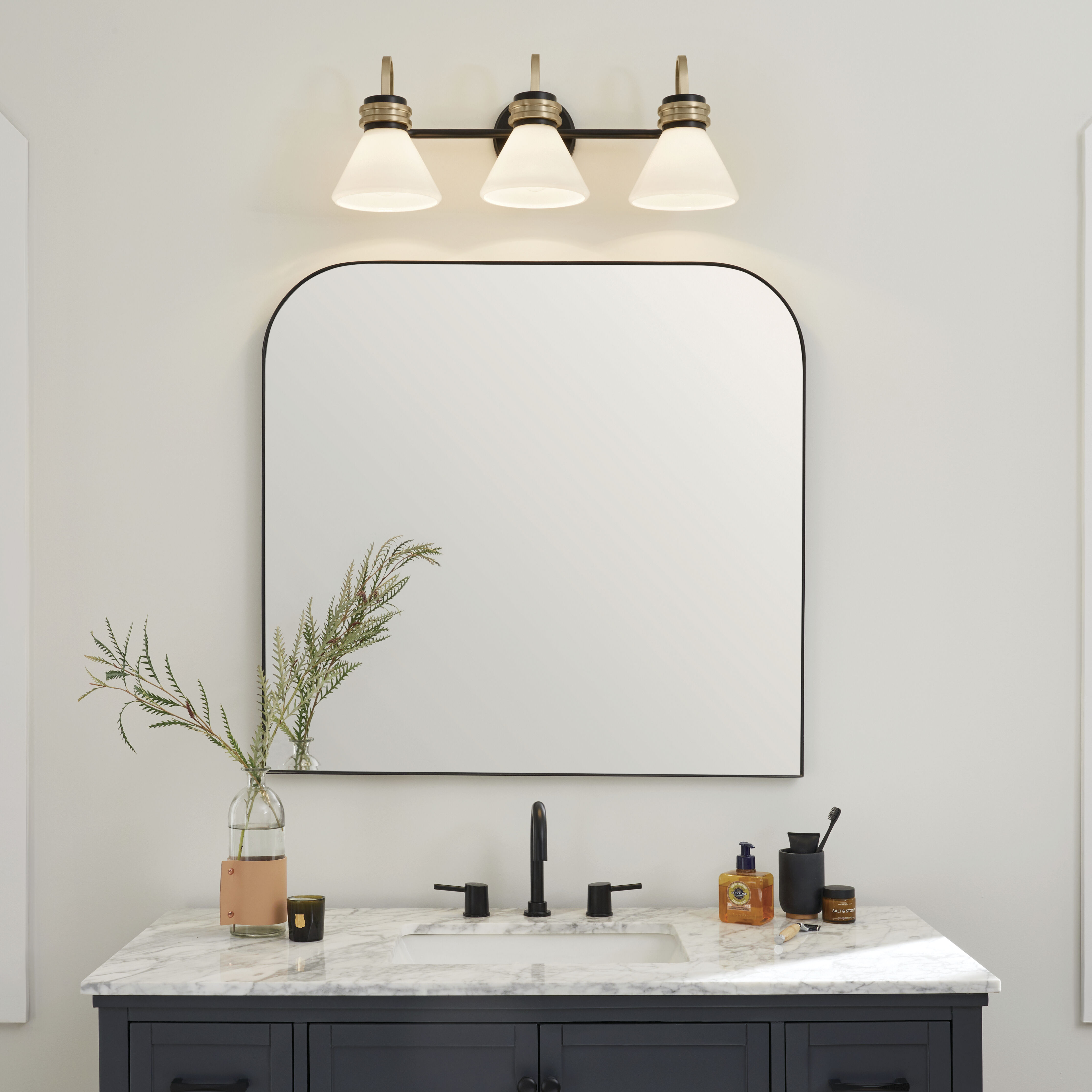 Farum LED 26 inch Champagne Bronze Bathroom Vanity Light Wall Light