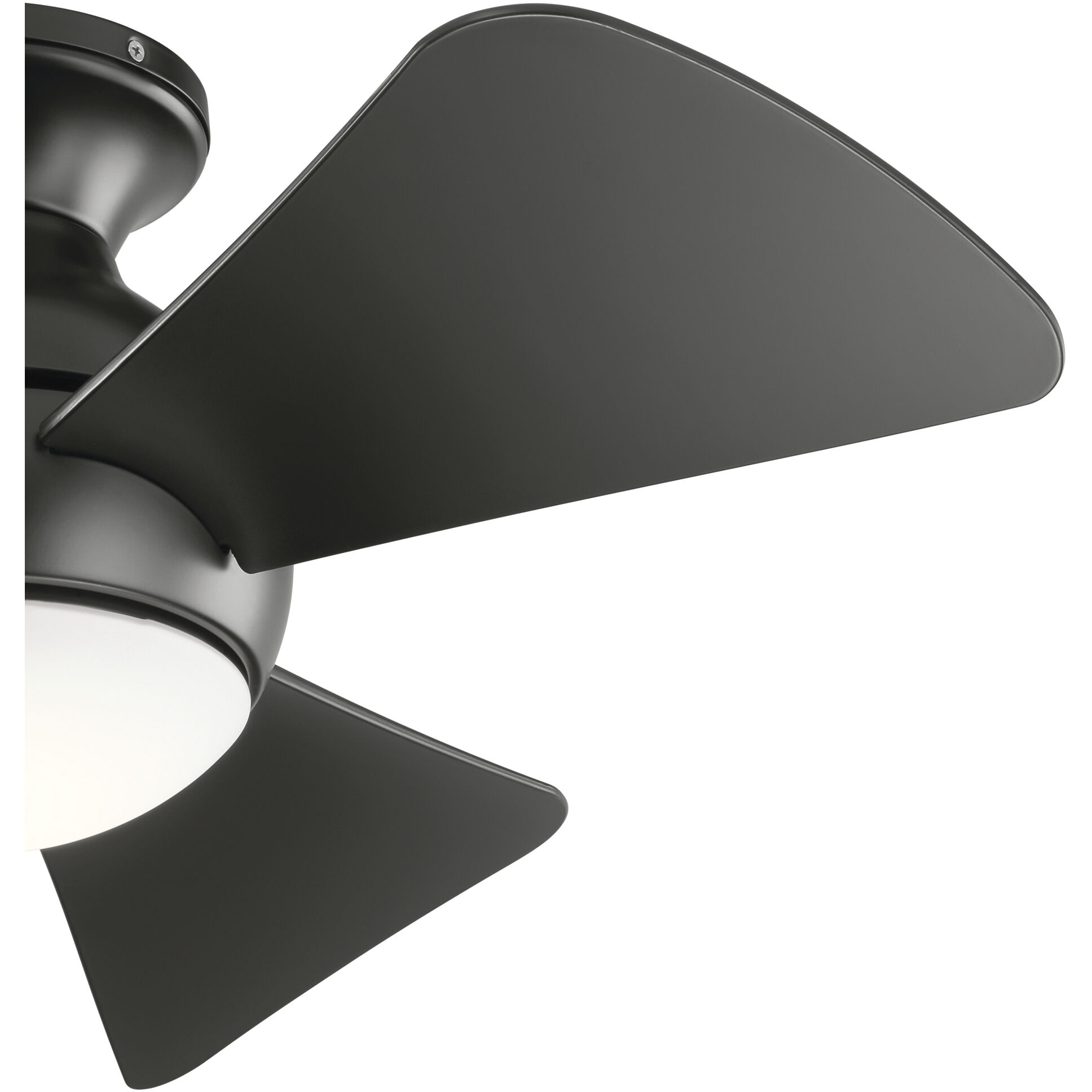 Sola 34 inch Satin Black Ceiling Fan