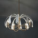 Petal LED 31 inch Champange Bronze with Black or White Chandelier Ceiling Light