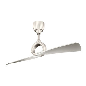 Link 54 inch Brushed Nickel with Silver Blades Ceiling Fan