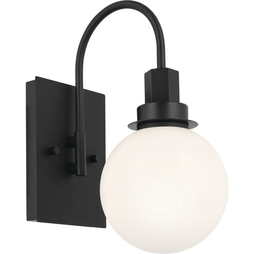 Hex LED 5.75 inch Black Wall Sconce Wall Light