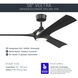Veetra 56 inch Matte Black Ceiling Fan