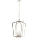 Abbotswell 6 Light 25 inch Polished Nickel Large Foyer Pendants Ceiling Light, Large