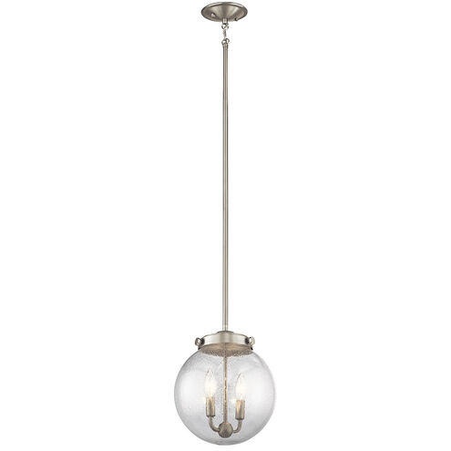 Holbrook 2 Light 10 inch Brushed Nickel Mini Pendant Ceiling Light