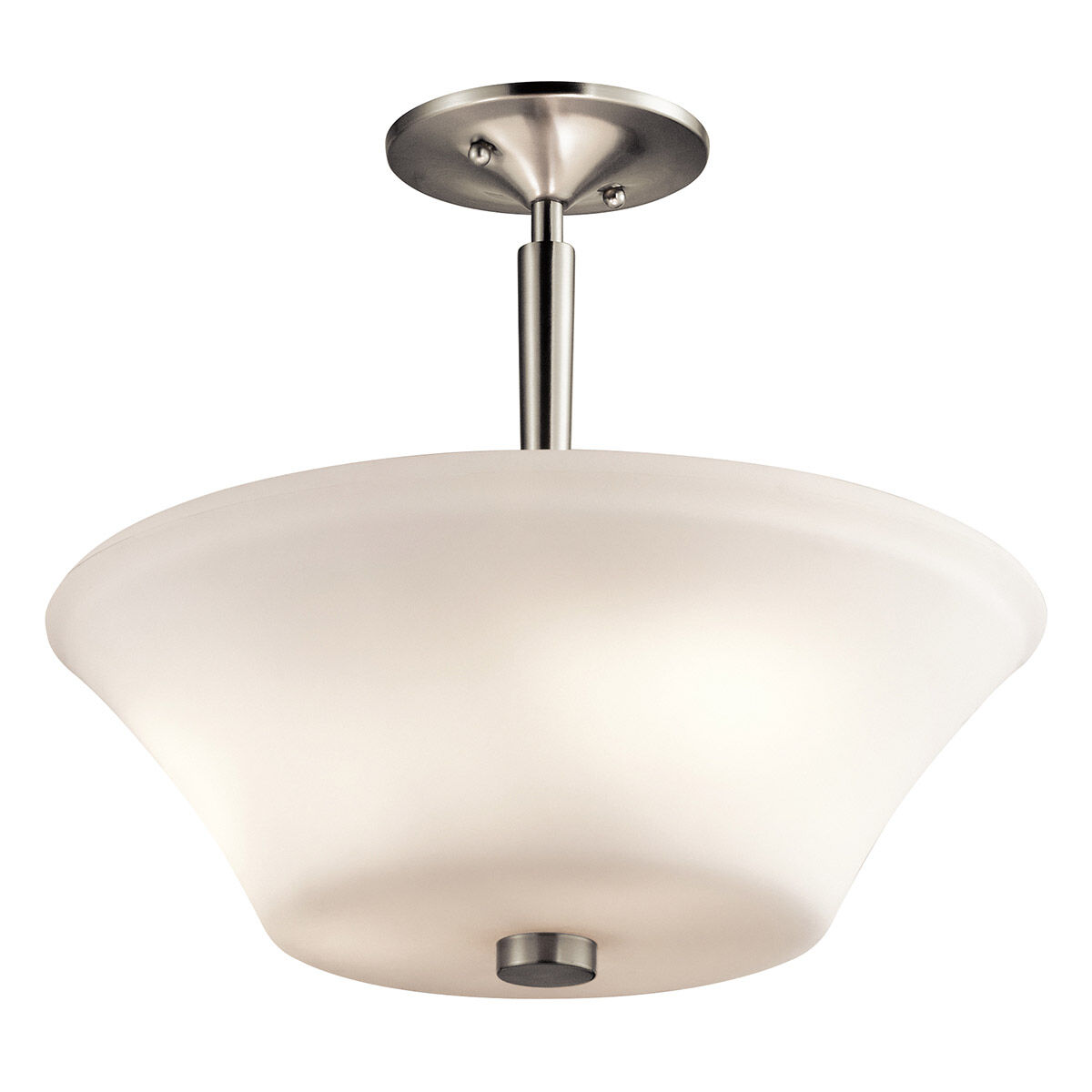 Aubrey 3 Light 15 inch Brushed Nickel Semi Flush Light Ceiling Light in Incandescent