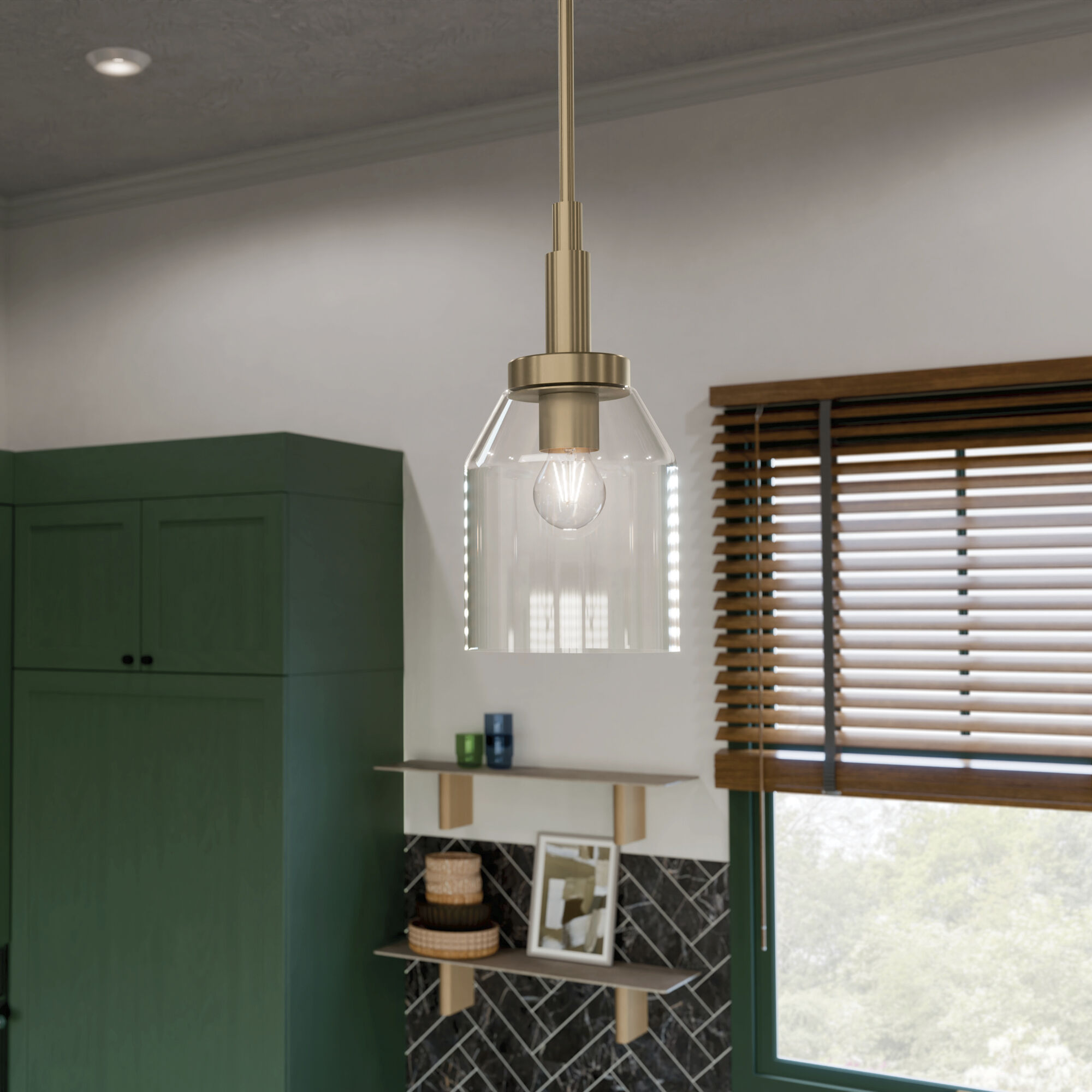 Kichler 52725CPZ Madden 1 Light Champagne Bronze Mini