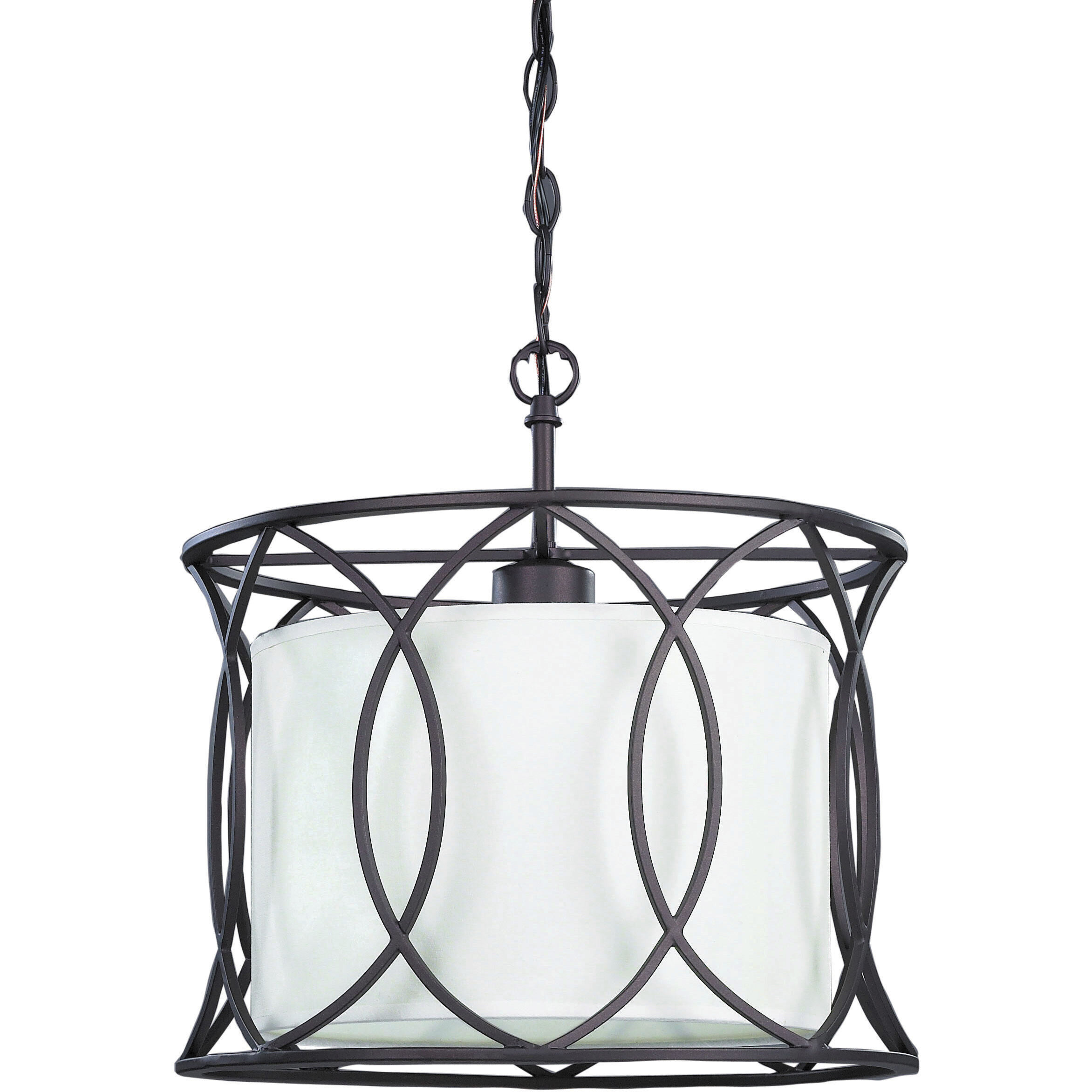 Madison 1 Light 13.5 inch Oil Rubbed Bronze Pendant Light Ceiling Light