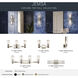 Jemsa 3 Light 22.75 inch Polished Nickel Bath Bracket Wall Light, 3 Arm