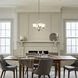 Dover 4 Light 18 inch Brushed Nickel Mini Chandelier Ceiling Light