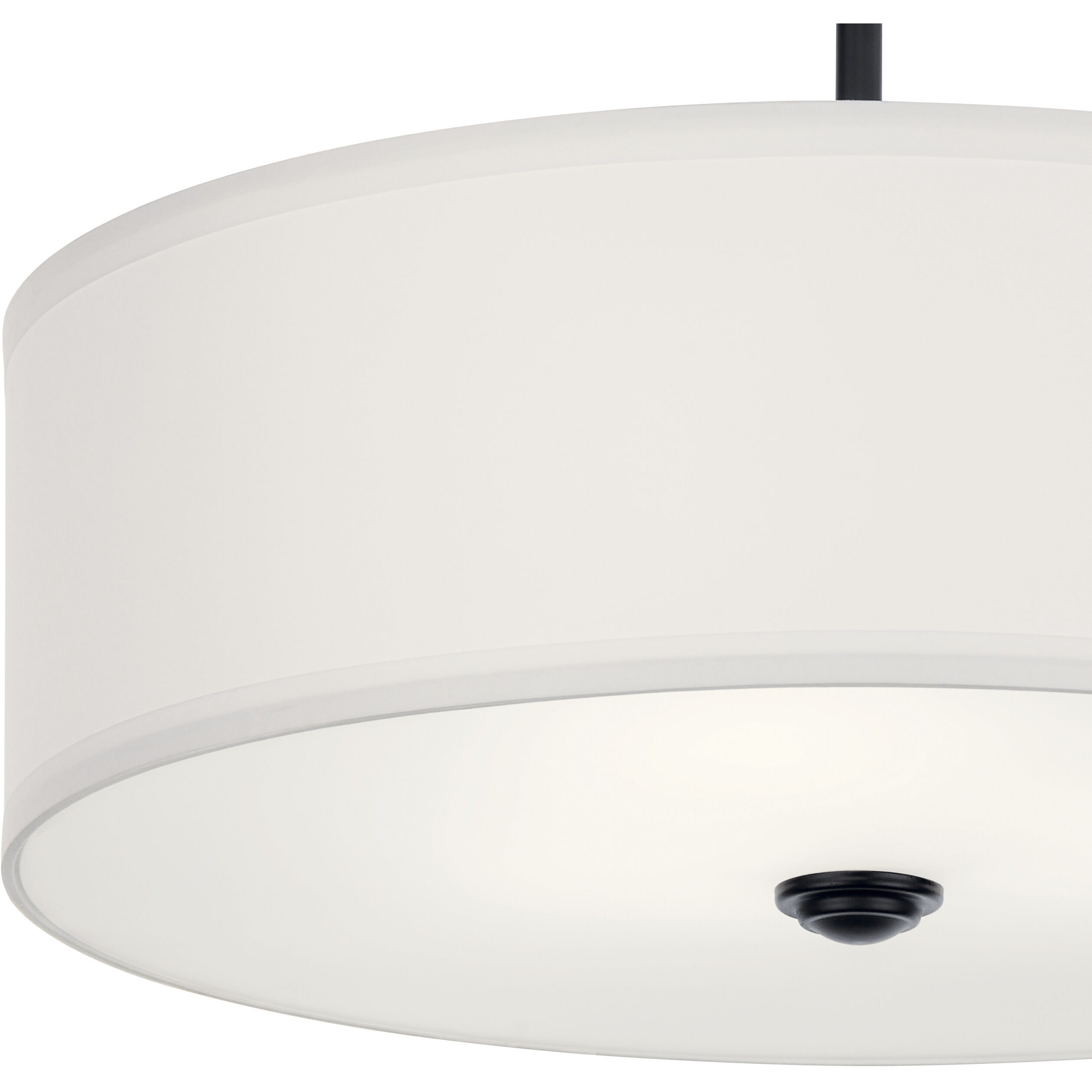 Shailene 3 Light 18.25 inch Black Semi Flush Mount Ceiling Light