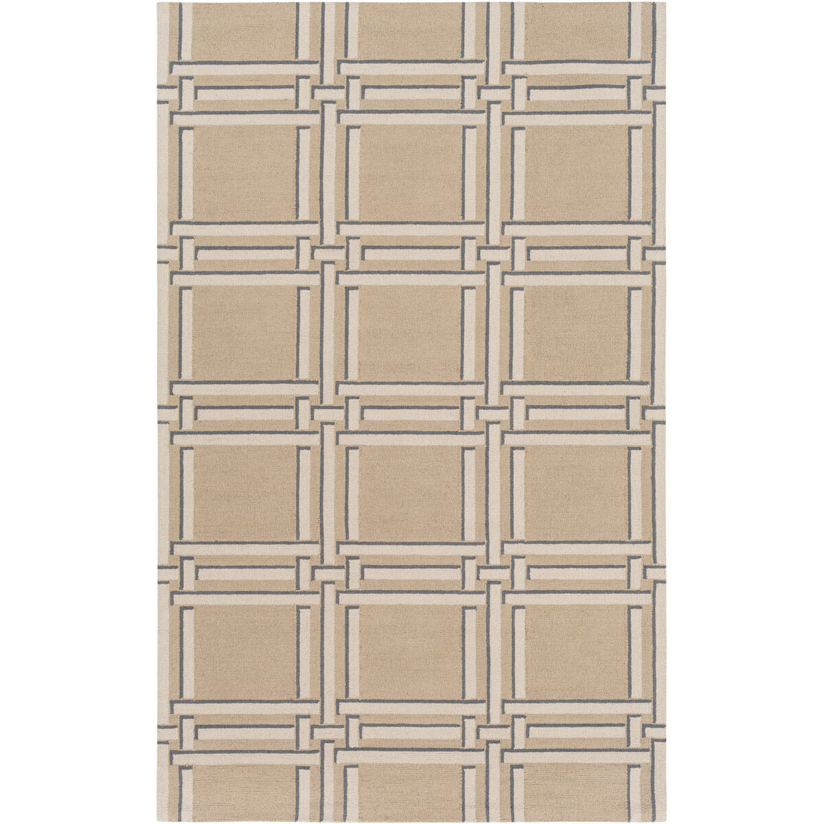Lockhart 90 X 60 inch Neutral and Neutral Area Rug, Wool