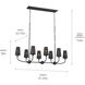 Adeena 8 Light 20.75 inch Black Chandelier Ceiling Light