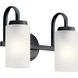 Kennewick 2 Light 13.25 inch Black Bath Vanity Light Wall Light