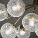 Silvarious 12 Light 26.75 inch Champagne Bronze Chandelier/Semi Flush Ceiling Light