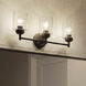 Crosby 3 Light 23 inch Brushed Nickel Wall Mt Bath 3 Arm Wall Light