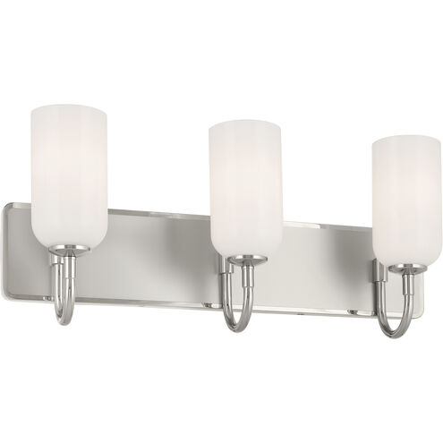 Solia LED 24 inch Polished Nickel with Satin Nickel Bathroom Vanity Light Wall Light