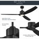 Calyx 60 inch Matte Black with Solid Wood Matte Black Blades Indoor Ceiling Fan