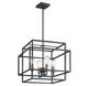 Taubert 4 Light 18 inch Black Pendant Ceiling Light