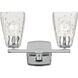Marant 2 Light 14.25 inch Chrome Vanity Light Wall Light