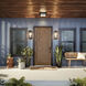 Mercer 1 Light 16 inch Black with Silver Highlights Outdoor Wall, Medium