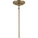 Phix LED 48 inch Champagne Bronze with Black Linear Chandelier Ceiling Light