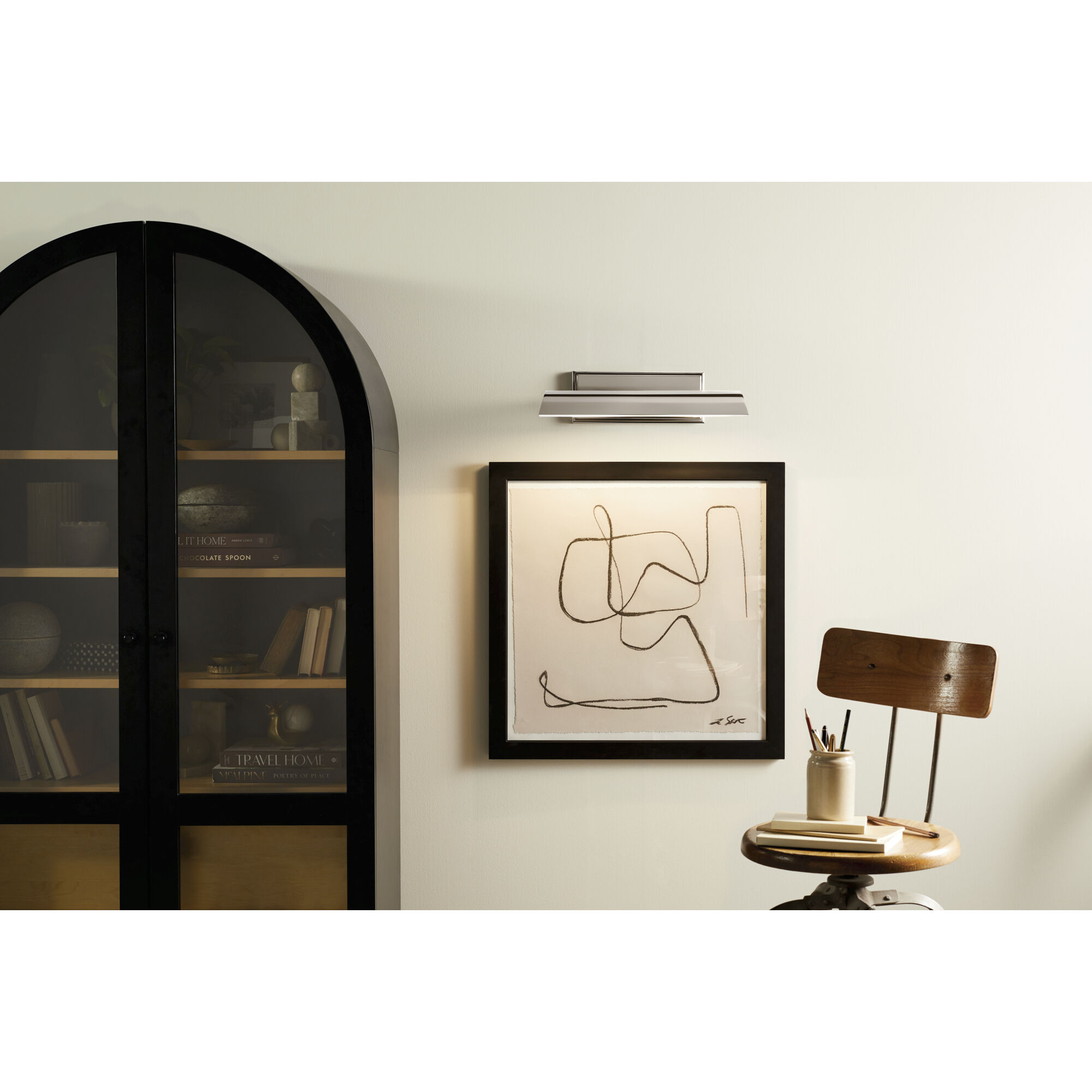 Carston 26 watt 18.25 inch Polished Nickel Picture Light Wall Light