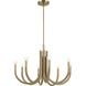 Odensa LED 29.25 inch Champagne Bronze Chandelier Ceiling Light in Brushed Gold and Champagne Bronze