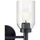 Madden 2 Light 14.25 inch Black Wall Mount Bath Wall Light, 2 Arm