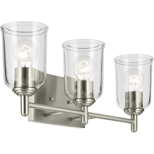 Shailene 3 Light 21 inch Brushed Nickel Bath Light Wall Light