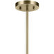 Crosby 3 Light Natural Brass Chandelier Ceiling Light