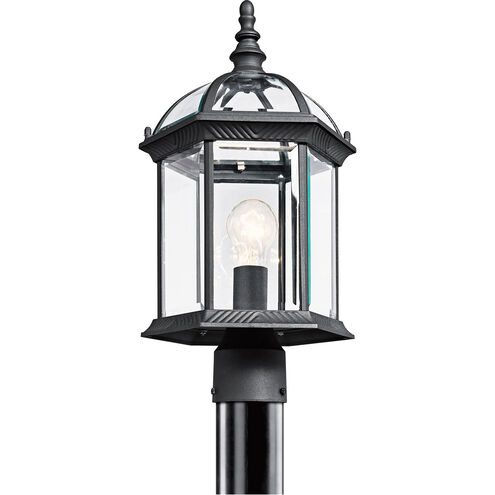 Barrie 1 Light 18 inch Black Outdoor Post Lantern in Incandescent