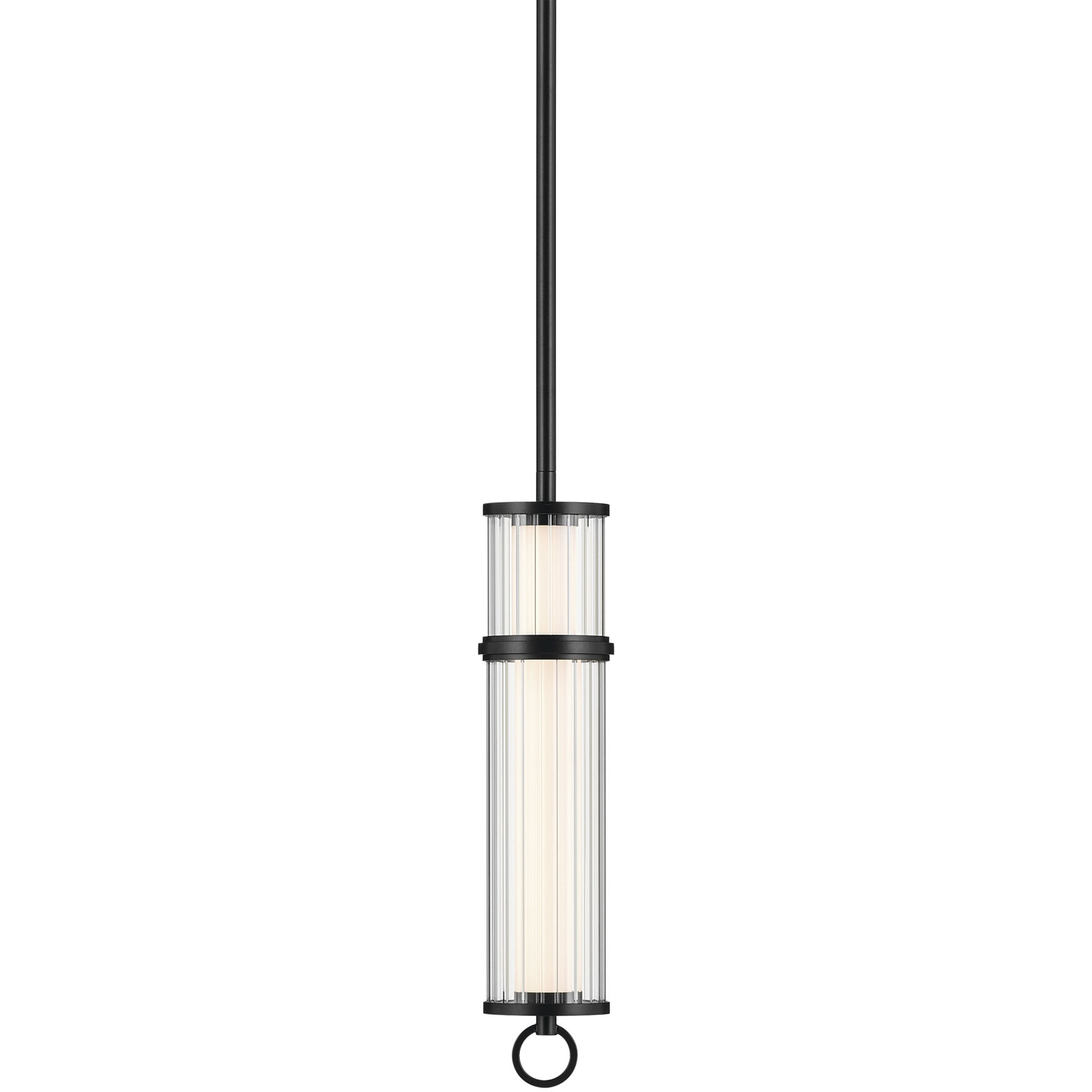 Riven LED Black Mini Pendant Ceiling Light