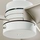 Spyn Lite 52 inch White with Silver Blades Ceiling Fan